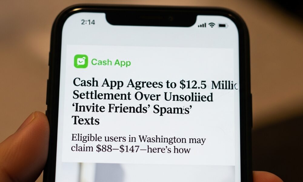 cash app spam text lawsuit settlement